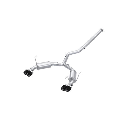 MBRP Armor Pro Series 3-inch Cat-Back Dual Split Rear Exhaust System with Carbon Fiber Tips for Subaru WRX (2022-2024)