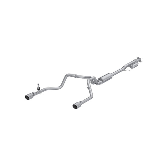 MBRP Armor Lite Series 3-Inch Aluminum Cat-Back Exhaust System for Chevrolet Silverado 1500 and GMC Sierra 1500 (2019-2021)