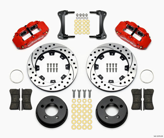 Wilwood Narrow Superlite 4R Front Brake Kit with 12.19-inch Drilled Rotors for 1984-1989 Jeep YJ Models