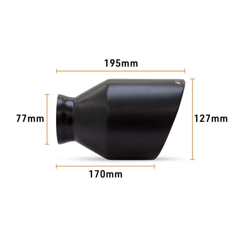 Mishimoto 5-inch Black Exhaust Tips for Dodge Charger 2015-2024