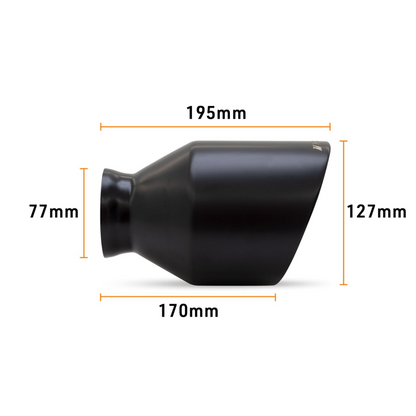 Mishimoto 5-inch Black Exhaust Tips for Dodge Charger 2015-2024