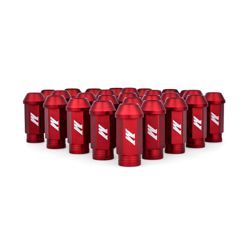 Mishimoto Aluminum Locking Lug Nuts M12x1.5 27-Piece Set for Ford Bronco - Red