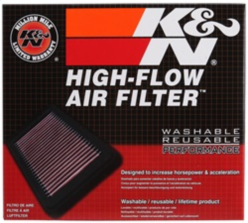 K&N Engineering Part 33-5077 High-Flow Reusable Air Filter for Jeep Grand Cherokee and Dodge Durango