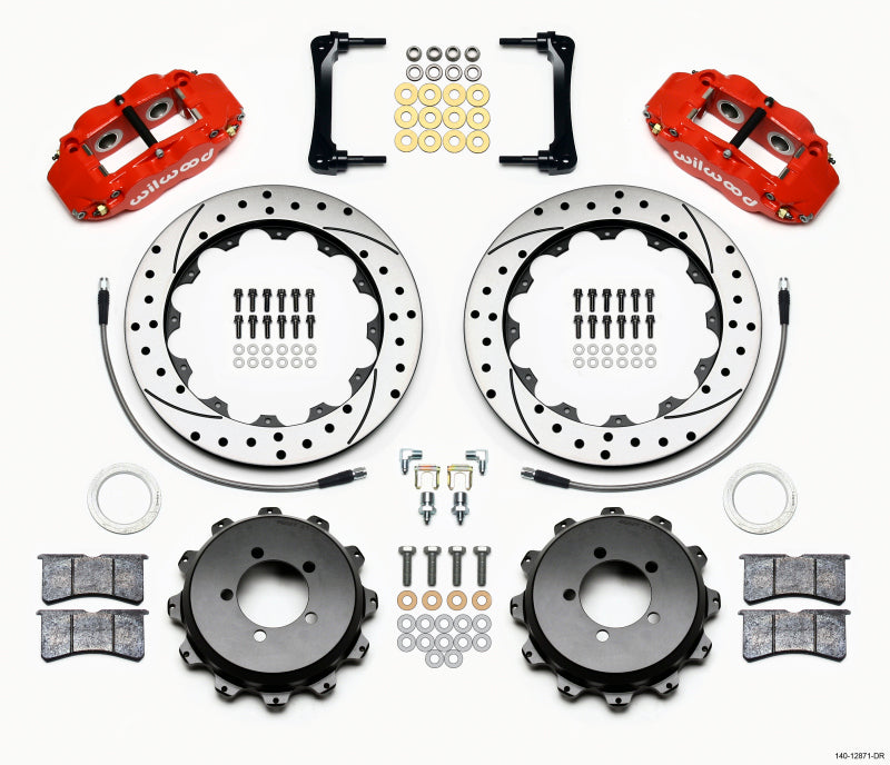 Wilwood Narrow Superlite 4R Rear Brake Kit with 12.88-inch Rotors for Toyota and Subaru FRS (Part #140-12871-DR)