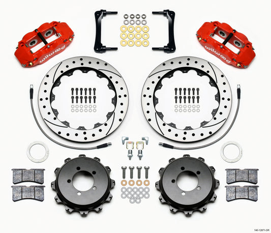 Wilwood Narrow Superlite 4R Rear Brake Kit with 12.88-inch Rotors for Toyota and Subaru FRS (Part #140-12871-DR)
