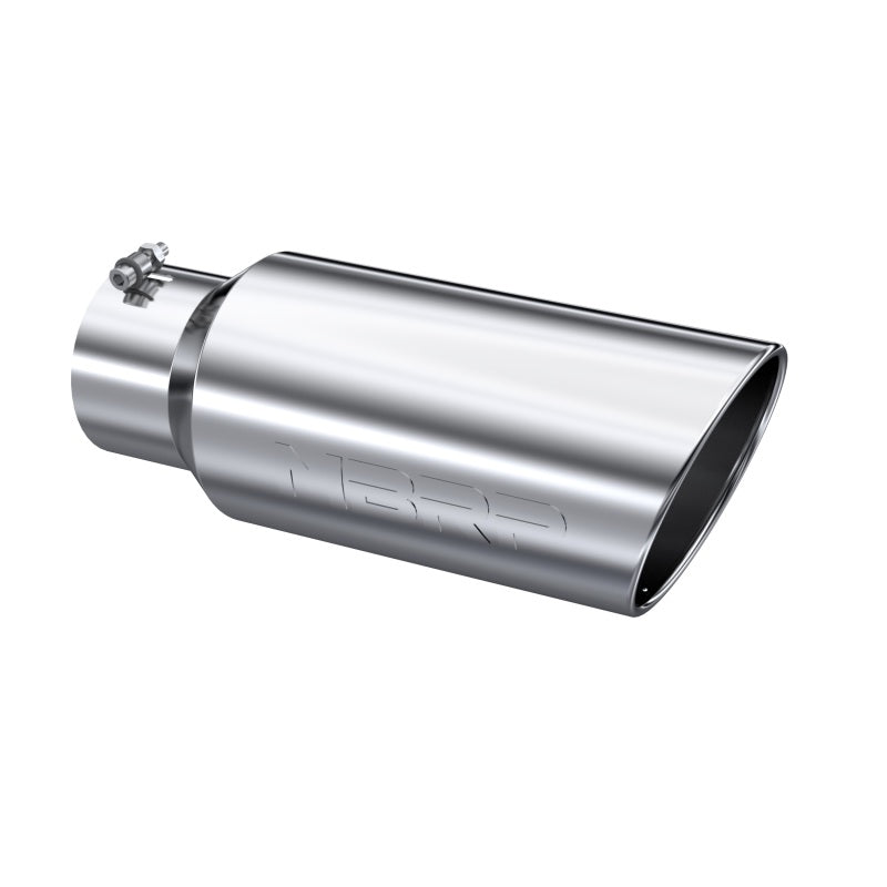 MBRP Universal Exhaust Tip 7-Inch O.D. Rolled End with 5-Inch Inlet - T304 Stainless Steel