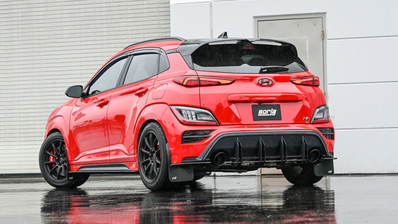 Borla 22-23 Hyundai Kona N 2.0L Turbo Cat-Back Exhaust System with Active Valve and Black Chrome Tips