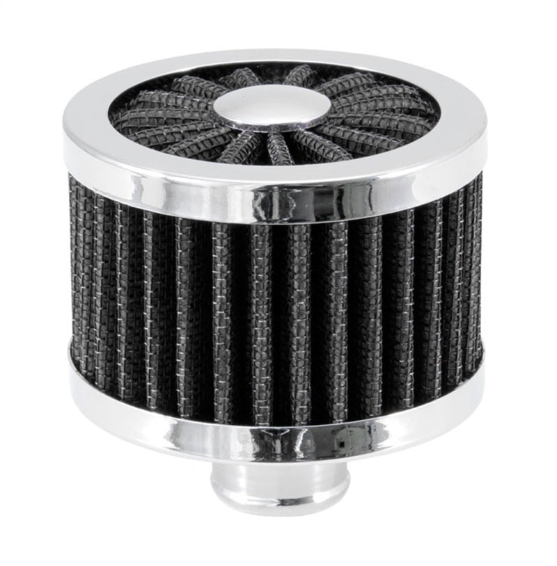 Spectre ExtraFlow Push-In Breather Filter – Black for 1-1/4 Inch Valve Cover Breather Hole