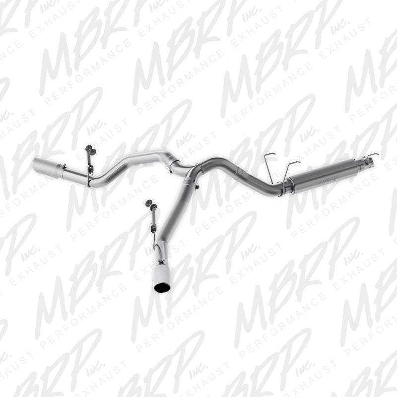 MBRP Armor Lite Series Cat Back Exhaust System for 2014-2015 Ram 2500 and 3500 with 6.4L Engine, 4-inch Single Side Dual Outlet