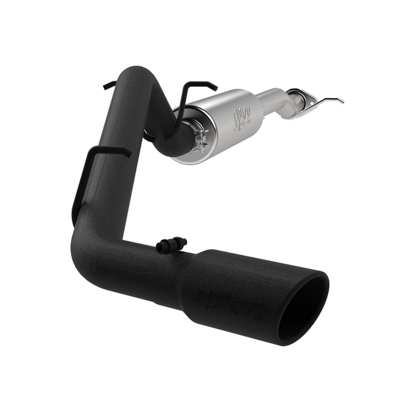 MBRP Armor BLK Series 17+ Chevrolet Colorado and GMC Canyon 3-inch Cat Back Exhaust System with Single Side Exit and 4-inch Black Coated Tip