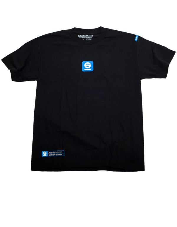SPARCO Tach Black T-Shirt XXL - Comfortable Automotive Apparel for Enthusiasts