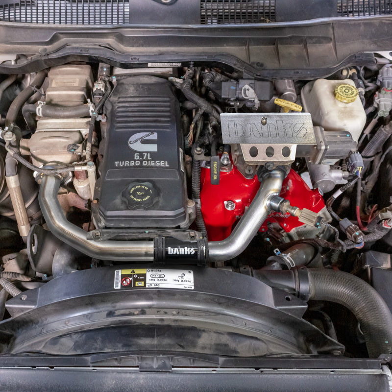 Banks Power 07.5-12 Ram Chassis Cab 6.7L Diesel Monster-Ram Intake System with Fuel Line - Natural Finish