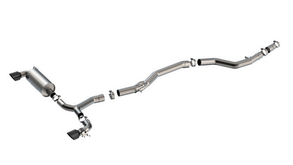 Borla ATAK Cat-Back Exhaust System for 2020-2025 Toyota GR Supra 3.0L with Black Chrome Tips