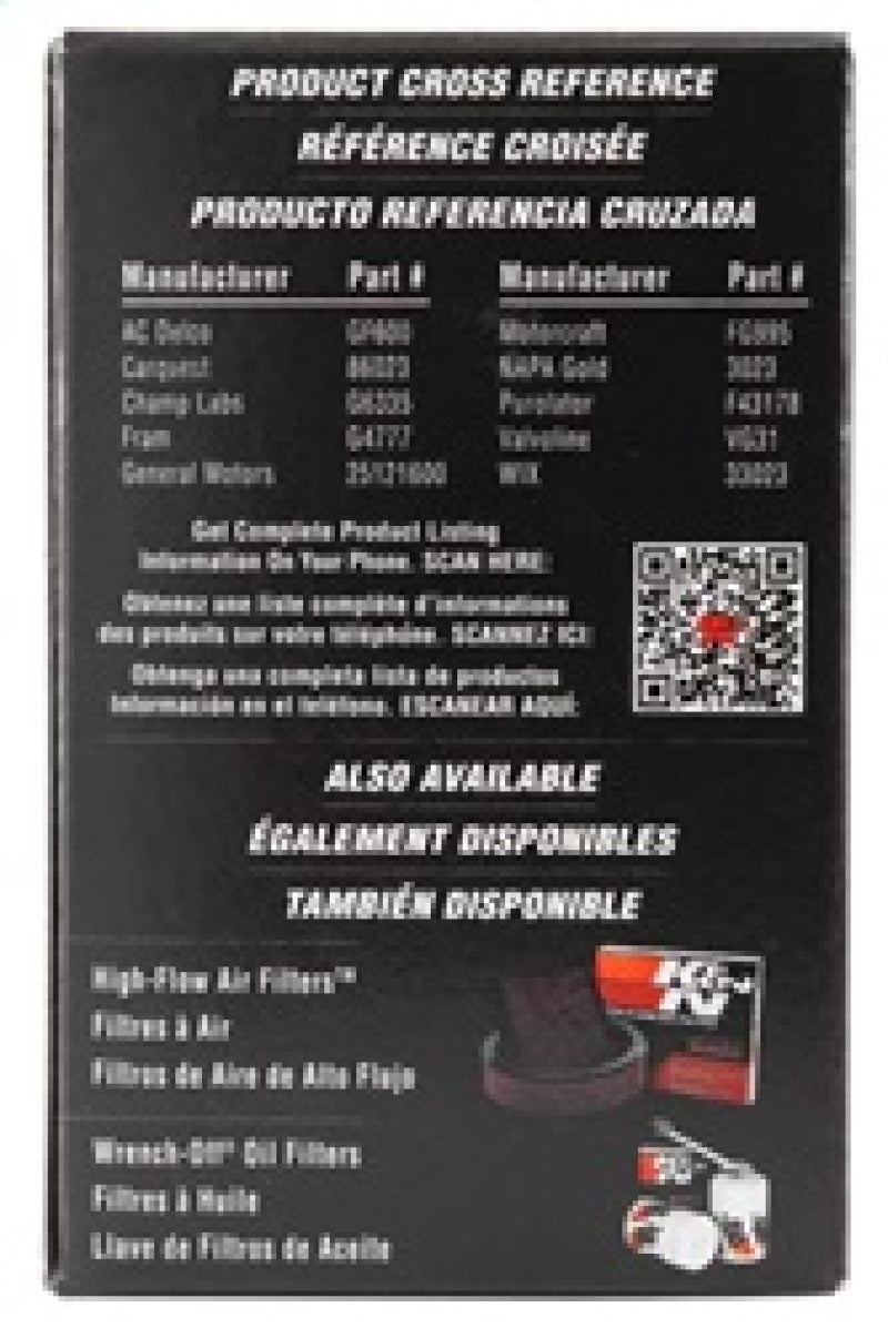 K&N Engineering PF-1200 Performance Fuel Filter for Honda and Acura Models