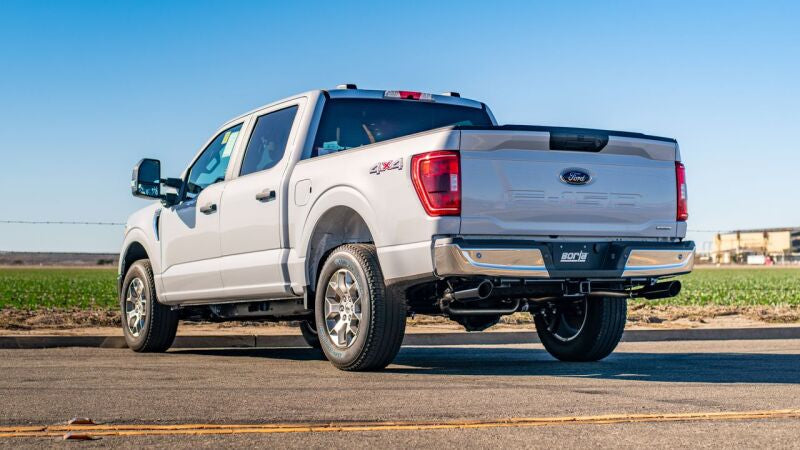 Borla F-150 2021-2025 3-inch into Dual 2.25-inch Cat-Back Exhaust System with Black Chrome Tips