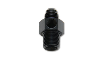 Vibrant -6AN Male to 3/8 inch NPT Male Union Adapter Fitting with 1/8 inch NPT Port