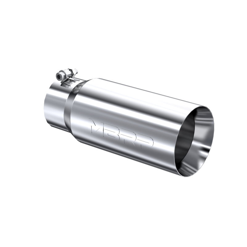 MBRP Universal Exhaust Tip 5 Inch Diameter Dual Wall Straight - Polished Stainless Steel