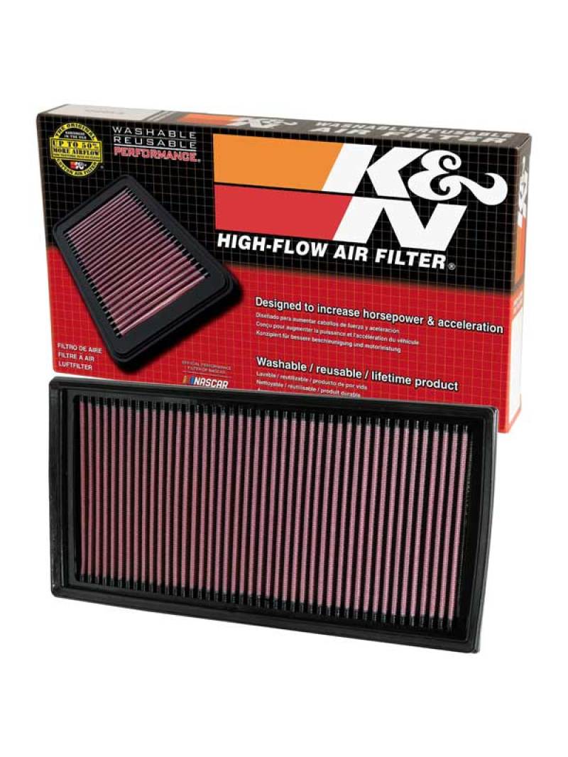 K&N Engineering Part 33-2405 High-Flow Reusable Air Filter for Mercedes-Benz AMG Models