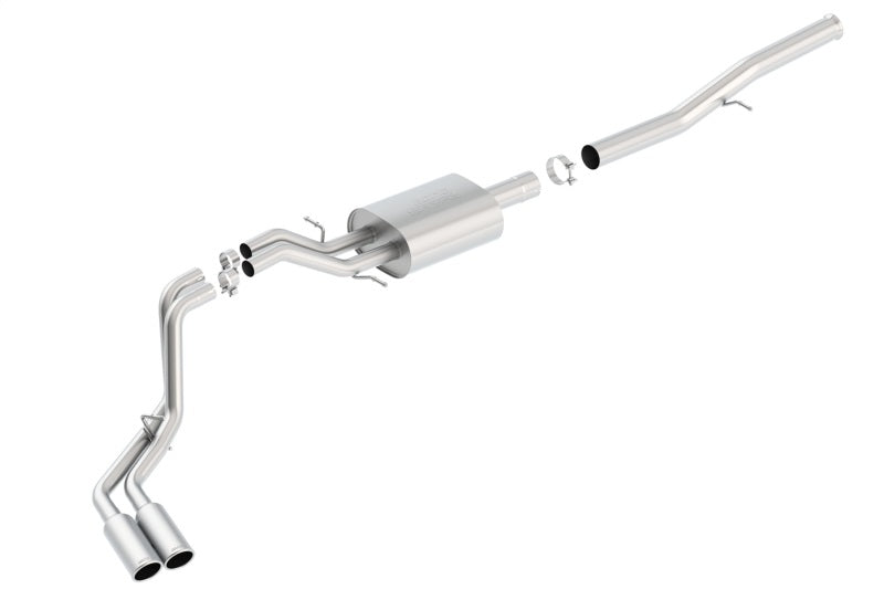 Borla S-Type Dual Cat-Back Exhaust System for 2014-2018 Chevrolet Silverado 1500 & GMC Sierra 1500 with 6.2L V8 - Part #140576