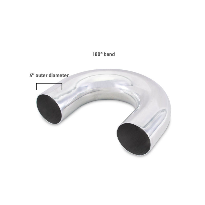 Mishimoto Universal Aluminum Intercooler Tubing 4-inch Diameter with 180-Degree Bend – Enhance Your Turbo System