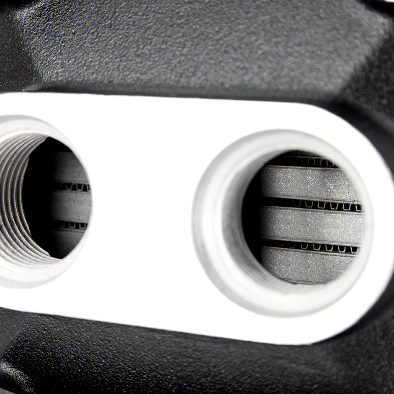 Mishimoto Universal Air-to-Water Intercooler Dual Pass for Up to 1500 HP - Opposite Side Inlet/Outlet