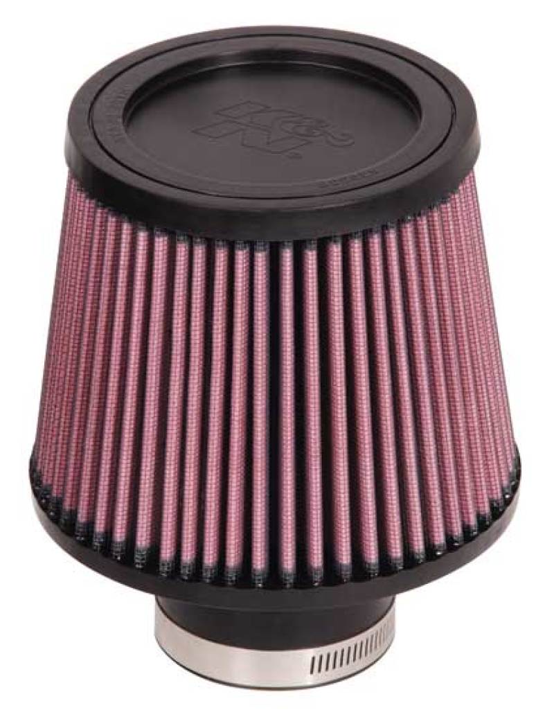 K&N Engineering Universal Rubber Air Filter - Round Tapered, 2.5-inch Flange ID, 6-inch Base OD, 5-inch Top OD, 5-inch Height (Part Number RU-5174)