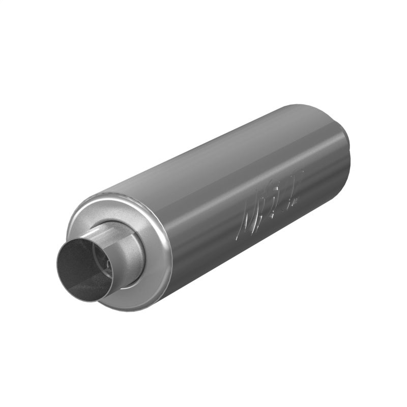 MBRP Universal Chambered Muffler 3-inch Inlet/Outlet, 20-inch Body - T409 Stainless Steel