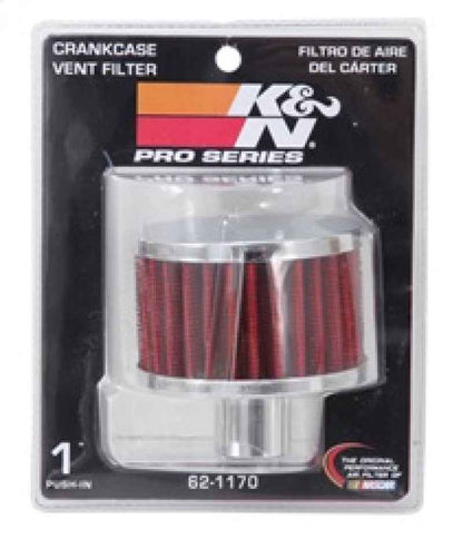 K&N Filter 1in Vent  3in Diameter 2in Height
