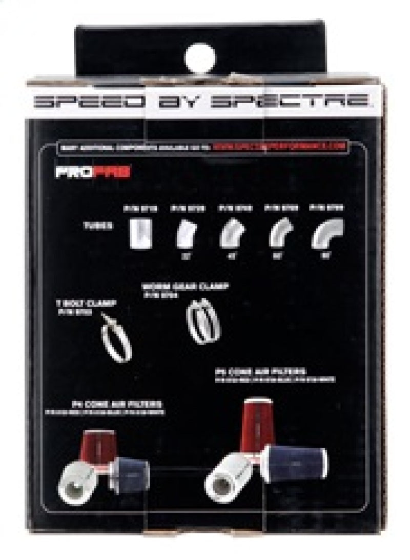 Spectre 4-Inch Inside Diameter Black EPDM/TPE Coupler for Automotive Air Intake Systems
