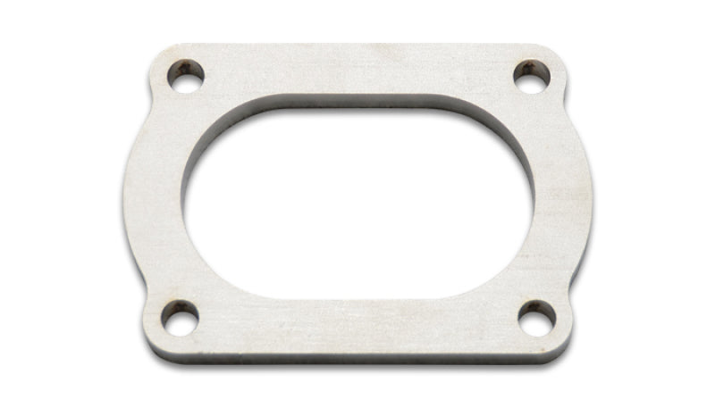 Vibrant T304 Stainless Steel 4-Bolt Exhaust Flange for 3-inch Oval Tubing (Part Number 13175S)