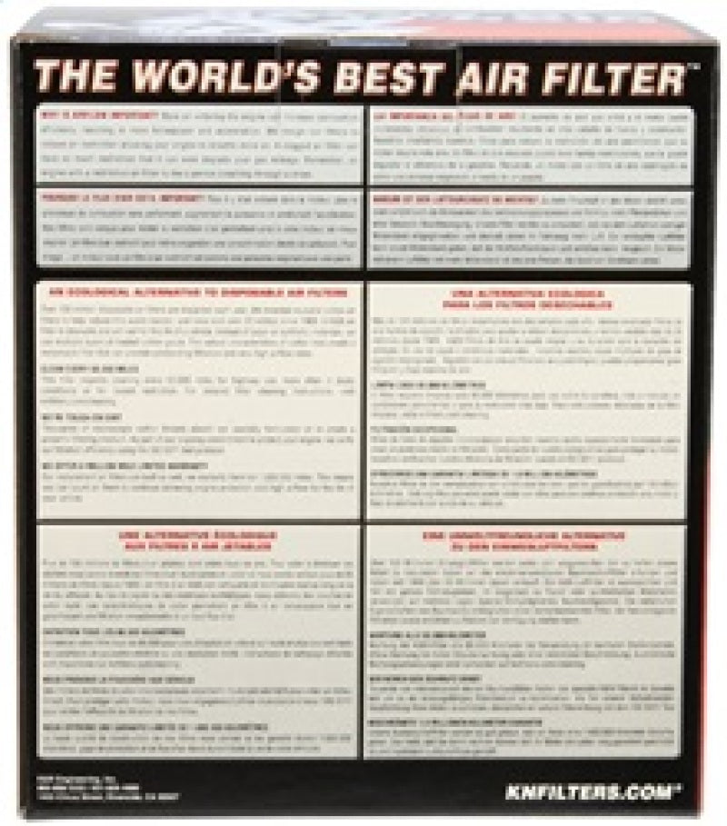 K&N Universal Clamp-On Air Filter 3 inch Flanged, 6 inch Body, 4.5 inch Top, 6 inch Height - Part Number RU-4180