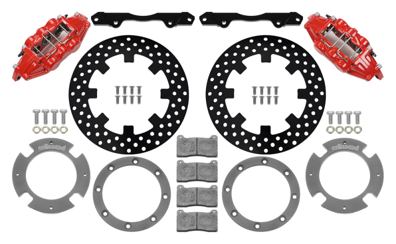 Wilwood Can-Am X3RS 17-21 Front Brake Kit with 6-Piston Calipers and Drilled Rotors