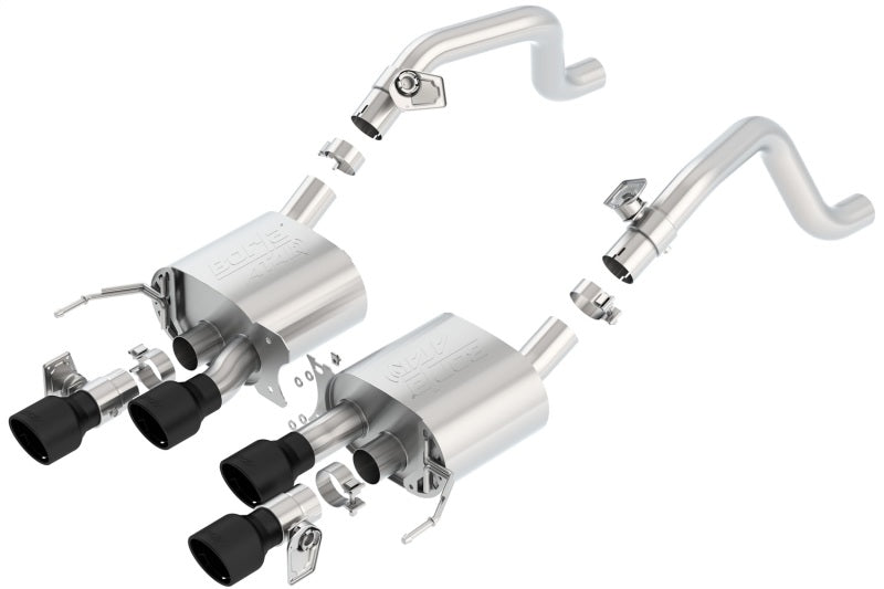 Borla C7 Corvette Stingray Axle-Back ATAK Exhaust with NPP Valves and Black Tips