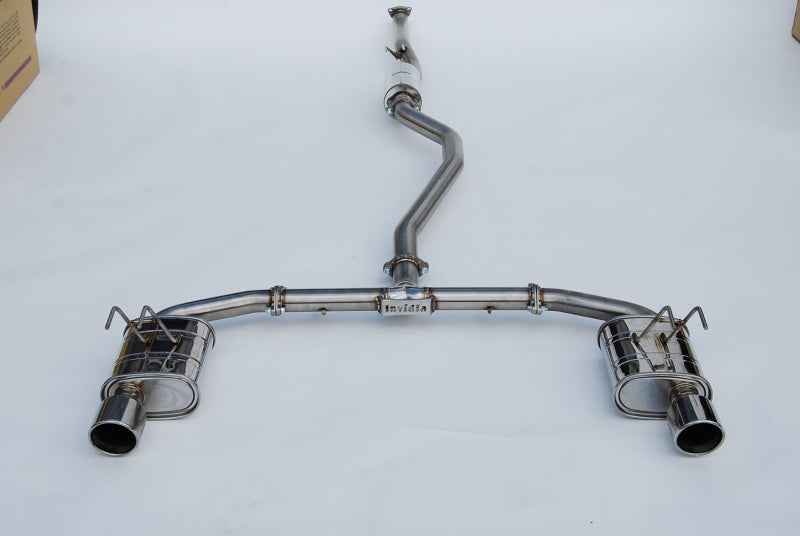 Invidia 2022+ Honda Civic Si (1.5T) 70mm Q300 Cat Back Exhaust - Rolled SS Tips