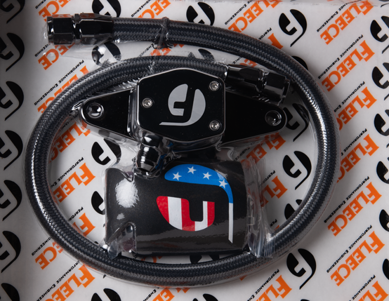 Fleece Performance 94-98 12V Cummins Coolant Bypass Kit with Stainless Steel Braided Line
