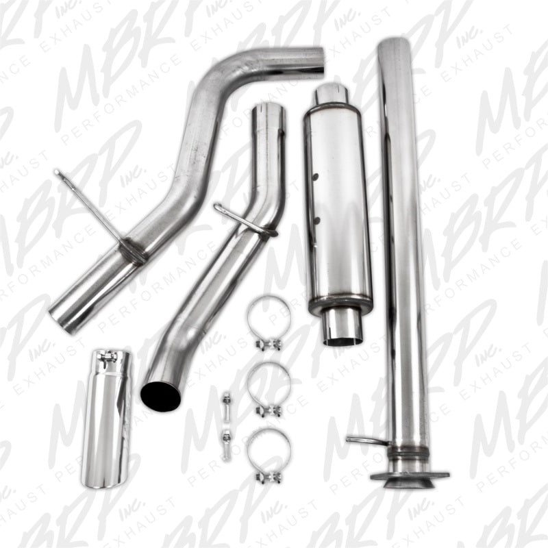 MBRP Armor Plus Series Cat Back Exhaust System for Chevrolet and GMC 2500HD with 6.0L V8 - Single Side Exit, T409 Stainless Steel