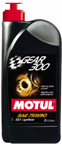 Motul Transmission GEAR 300 75W90 Synthetic Ester Gear Oil for High-Performance Racing Transmissions and Differentials