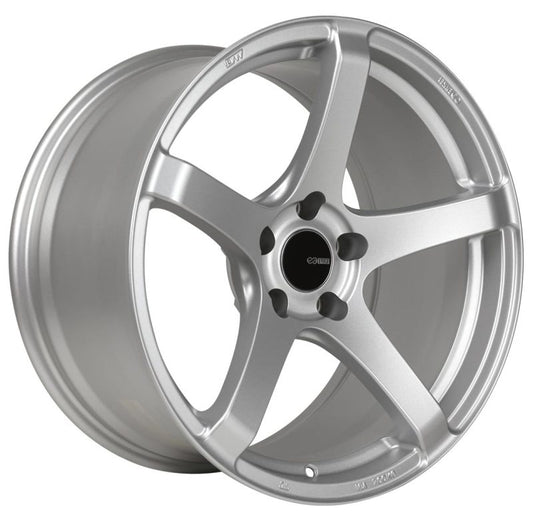 Enkei Kojin 17x8 Inch Matte Silver Wheel with 35mm Offset and 5x114.3 Bolt Pattern