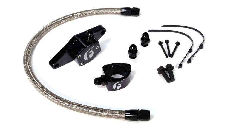 Fleece Performance 98.5-02 VP Coolant Bypass Kit with Stainless Steel Braided Line for Cummins 5.9/6.7L Engines