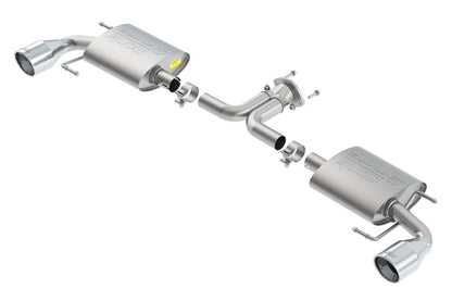 Borla S-Type Axle-Back Exhaust System for 2014-2018 Mazda 3 2.0L & 2.5L - Single Split Rear Exit