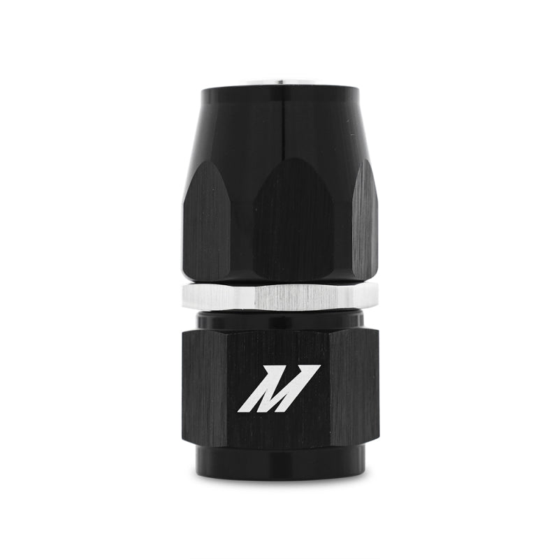 Mishimoto Aluminum -6AN Straight Fitting - Black for Automotive Fluid and Air Systems