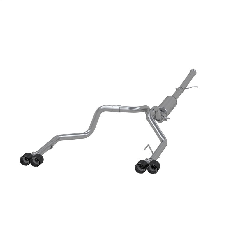 MBRP S50053CF Cat-Back Exhaust System for Chevrolet Silverado and GMC Sierra 1500 (2019-2021) with Dual 4-Inch Carbon Fiber Tips