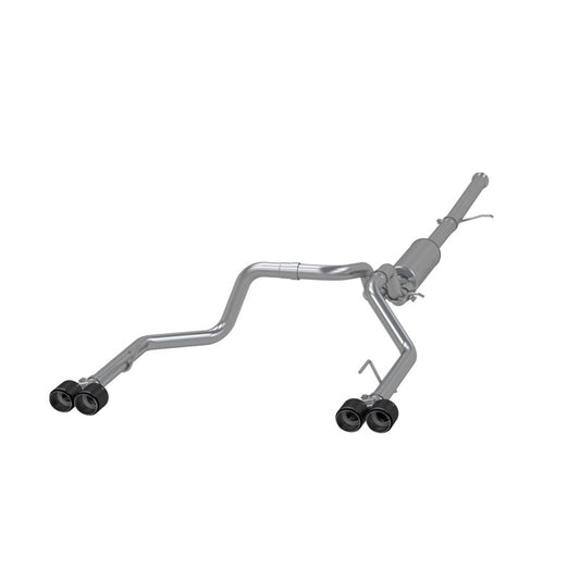 MBRP S50053CF Cat-Back Exhaust System for Chevrolet Silverado and GMC Sierra 1500 (2019-2021) with Dual 4-Inch Carbon Fiber Tips