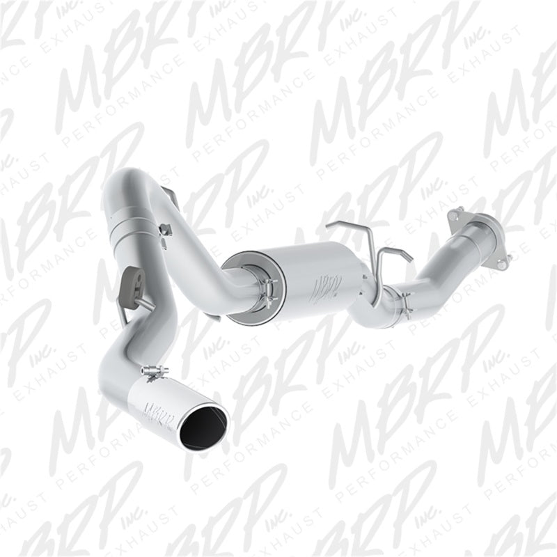 MBRP Armor Plus Series Cat Back Exhaust System for 2007-2010 Chevrolet Silverado 2500 HD with 6.0L V8 - 3.5 Inch Single Side Exit T409 Stainless Steel