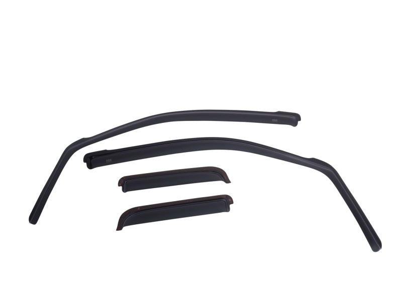 EGR 575091 In-Channel Window Visors for Toyota Tundra Double Cab, Smoked Dark Smoke Finish