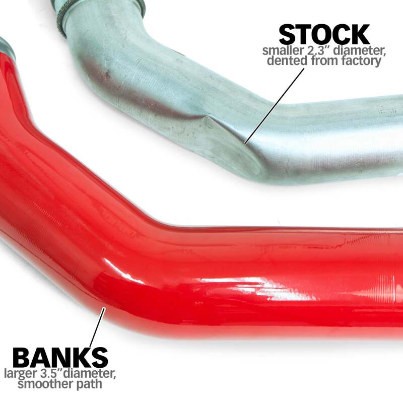 Banks Power 13-18 Ram 6.7L Diesel Boost Tube System – Driver Side, Raw Aluminum