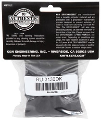 K&N Engineering Drycharger Air Filter Wrap Black RU-3130