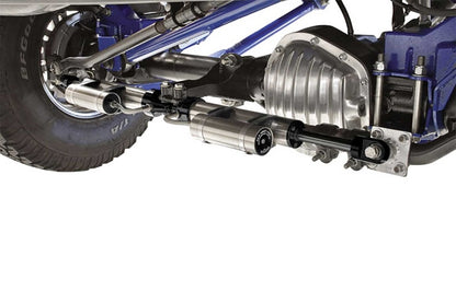 Fabtech Dual Dirt Logic 2.25 Stainless Steel Steering Stabilizer Kit for Ford F-250 & F-350 (2002-2004) with Heavy Duty Mounts