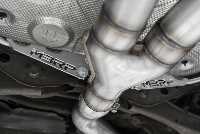 MBRP Armor Pro Series Cat Back Exhaust System for Hyundai Veloster Turbo - T304 Stainless Steel with Carbon Fiber Tips (Part S47053CF)