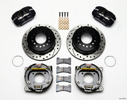 Wilwood Dynapro Low-Profile 11-inch Rear Disc Brake Kit for Chevy 12 Bolt with Parking Brake - Part #140-11398-D